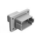 Thermoplastic DIP Connector with various terminal configurations rated for operating temperatures minus 55 to plus 125 degrees Celsius