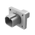 Thermoplastic shell DIP Connector with various terminal types suitable for operating temperature range minus 55 to plus 125 degrees Celsius