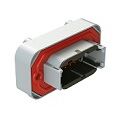 Thermoplastic shell DIP Connector available in gray with terminal options designed for performance in harsh temperature conditions