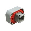 Gray thermoplastic DIP Connector with multiple terminal configurations tested to meet strict standards and shipped securely