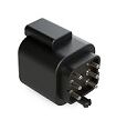 Black thermoplastic housing DIP Connector with various terminal types designed for operation from minus 55 to plus 125 degrees Celsius