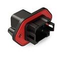 DIP Connector featuring black thermoplastic housing and multiple terminal options engineered for in wide temperature ranges