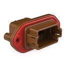 Durable DIP Connector Featuring Brown Thermoplastic Housing and Operating Temperature Range Suitable for Harsh Conditions