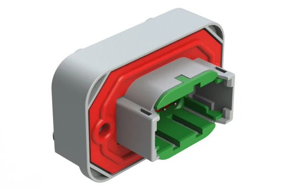 ชาย Pin แท้ สายเชื่อมสี่เหลี่ยมเดิม ATM13-08PC-BM04 Amphenol องค์ประกอบอิเล็กทรอนิกส์สําหรับการส่งสัญญาณวงจรบูรณาการรถยนต์ที่มั่นคง